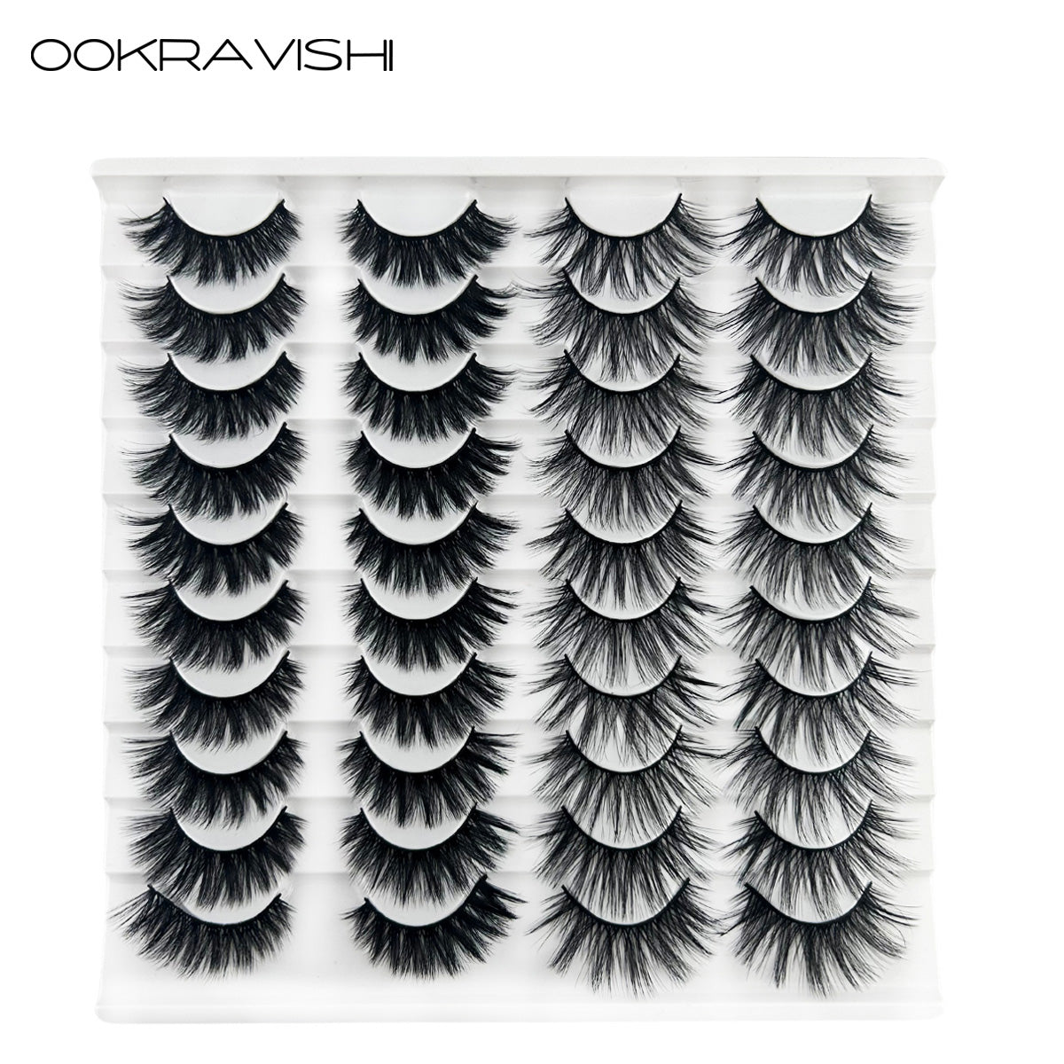 Two Styles Of Thick Natural False Eyelashes