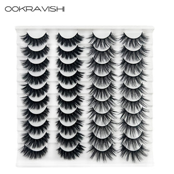 Two Styles Of Thick Natural False Eyelashes