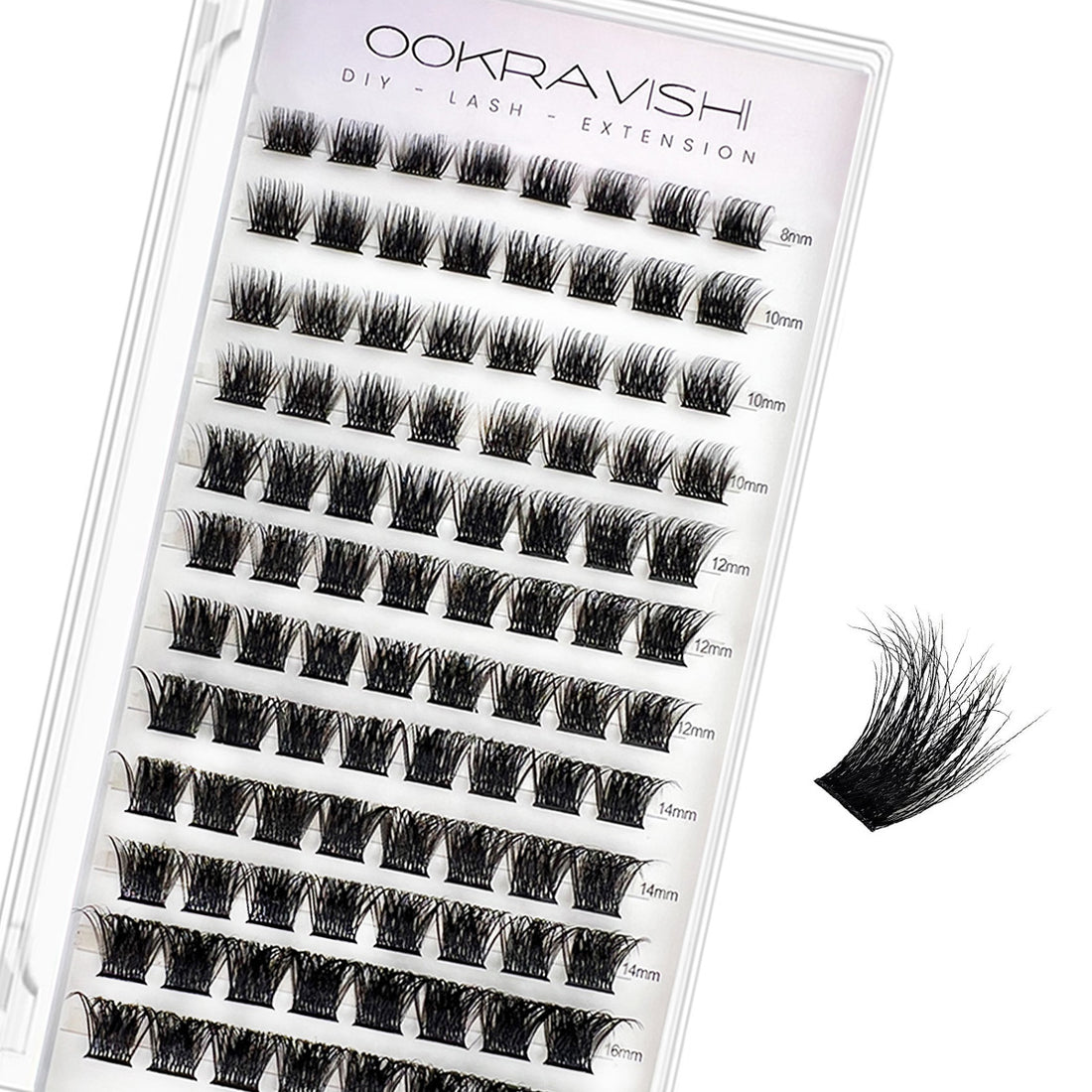 DIY Eyelash Extension Eyelash Clusters