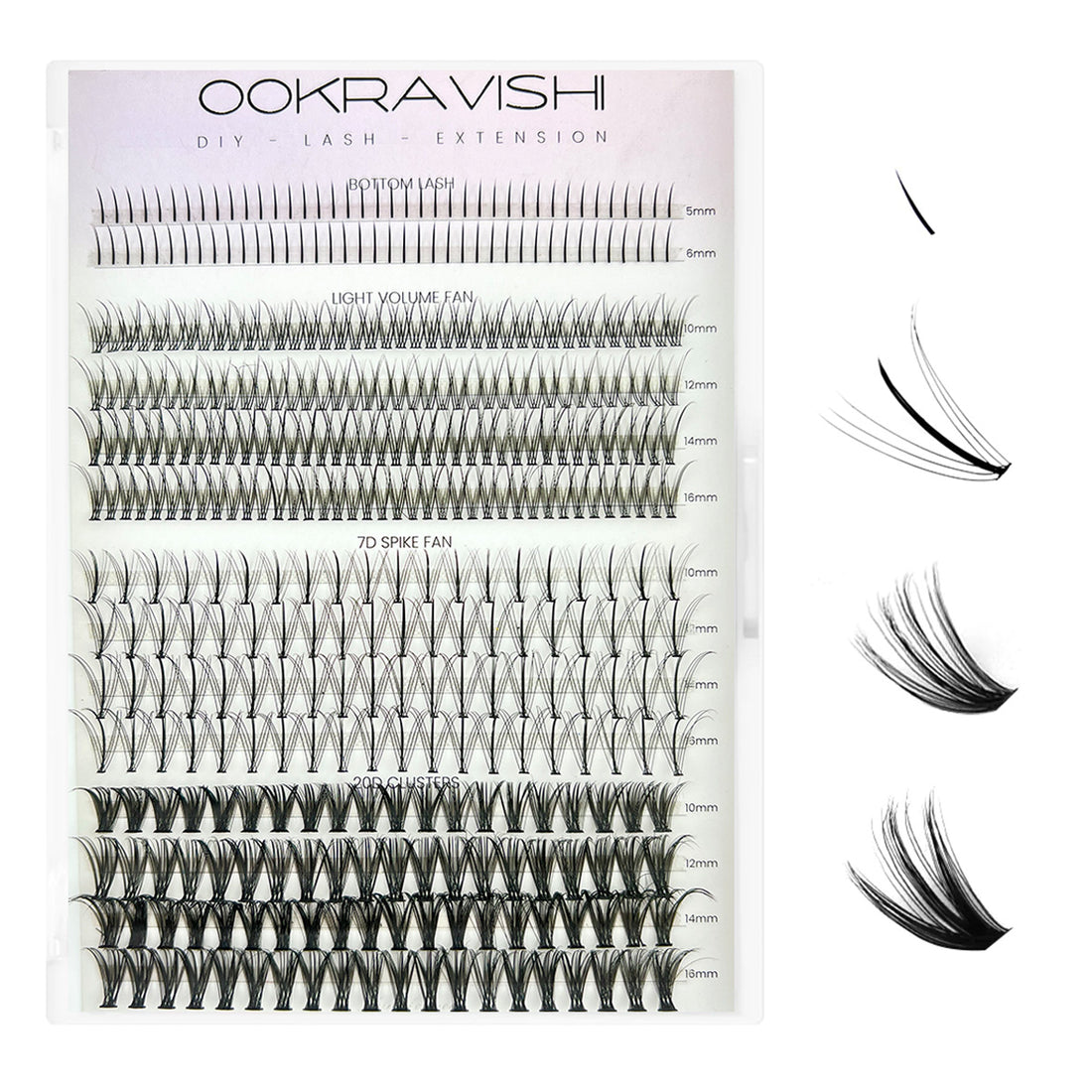 4 Types Of Cluster Diy Eyelashes