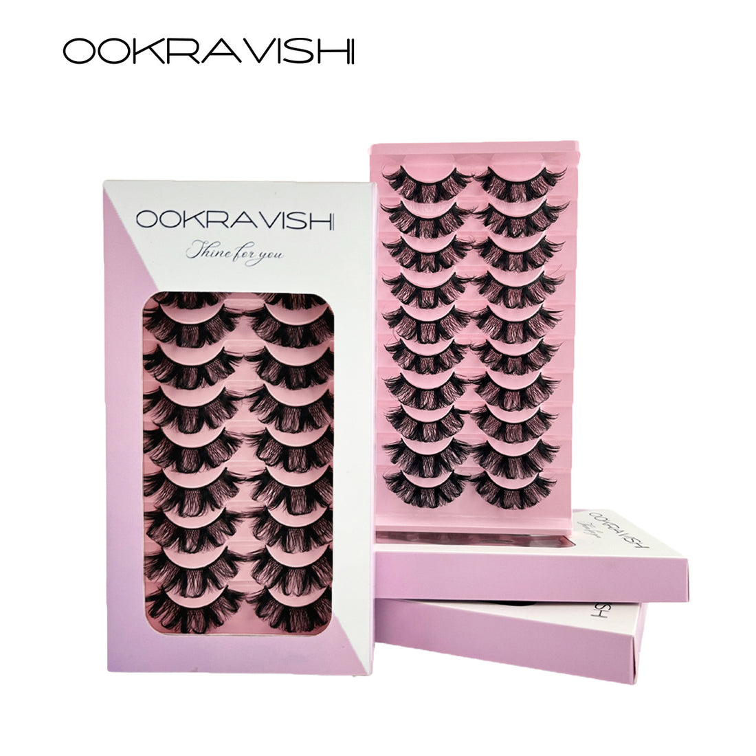 Cross Curl Thick False Eyelashes